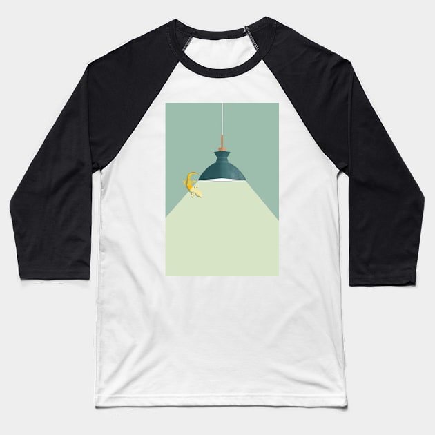 Lamp light | lizard | aesthetic Baseball T-Shirt by artoffaizan